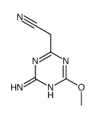 2-(4-amino-6-methoxy-1,3,5-triazin-2-yl)acetonitrile结构式