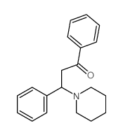 PROPIOPHENONE, 3-PHENYL-3-PIPERIDINO- structure