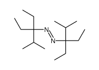 bis(3-ethyl-2-methylpentan-3-yl)diazene结构式