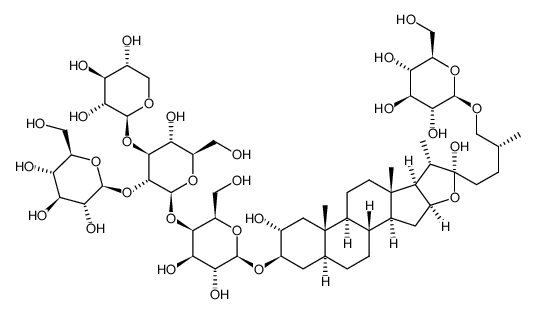 紫花吉托苷结构式