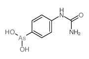 Arsonous acid,[4-[(aminocarbonyl)amino]phenyl]- (9CI) structure