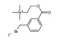 2-[3-(bromomethyl)benzoyl]oxyethyl-trimethylazanium,iodide结构式