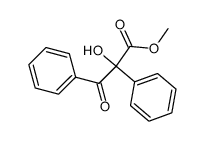 methyl 2,3-diphenyl-2-hydroxy-3-oxopropanoate Structure
