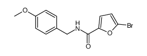 5-bromo-N-[(4-methoxyphenyl)methyl]furan-2-carboxamide结构式