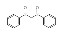 Benzene,1,1'-[methylenebis(sulfinyl)]bis- Structure