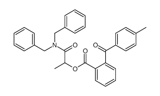 [1-(dibenzylamino)-1-oxopropan-2-yl] 2-(4-methylbenzoyl)benzoate Structure