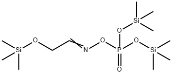 [(Trimethylsilyl)oxy]acetaldehyde O-[bis[(trimethylsilyl)oxy]phosphinyl]oxime结构式