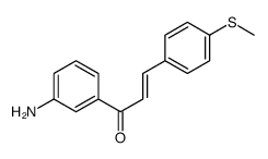 (E)-1-(3-aminophenyl)-3-(4-methylsulfanylphenyl)prop-2-en-1-one结构式