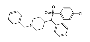 4-[(1-Benzylpiperidin-4-yl)(4-chlorophenylsulfonyl)methyl]pyridine Structure