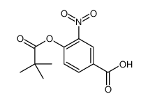 4-(2,2-dimethylpropanoyloxy)-3-nitrobenzoic acid结构式