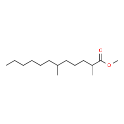 2,6-Dimethyldodecanoic acid methyl ester结构式