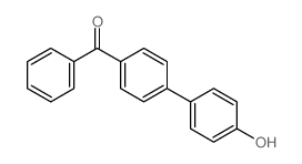 [4-(4-hydroxyphenyl)phenyl]-phenyl-methanone structure