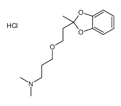 dimethyl-[3-[2-(2-methyl-1,3-benzodioxol-2-yl)ethoxy]propyl]azanium,chloride Structure