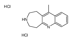 11-methyl-2,3,4,5-tetrahydro-1H-azepino[4,5-b]quinoline,dihydrochloride Structure