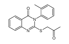 3-(2-methylphenyl)-2-(2-oxopropylsulfanyl)quinazolin-4-one Structure