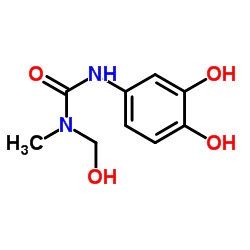 Urea, N-(3,4-dihydroxyphenyl)-N-(hydroxymethyl)-N-methyl- (9CI) Structure