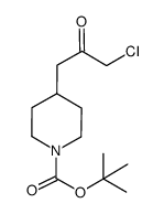 4-(3-chloro-2-oxo-propyl)-piperidine-1-carboxylic acid tert-butyl ester Structure