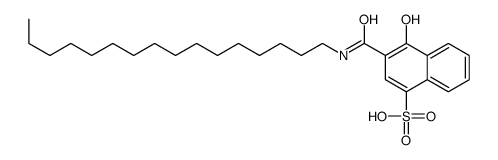 3-(hexadecylcarbamoyl)-4-hydroxynaphthalene-1-sulfonic acid结构式