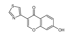 7-hydroxy-3-(1,3-thiazol-4-yl)chromen-4-one Structure