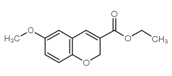 6-METHOXY-2H-CHROMENE-3-CARBOXYLIC ACID ETHYL ESTER Structure