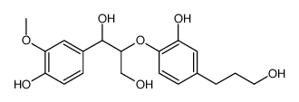 2-[2-hydroxy-4-(3-hydroxypropyl)phenoxy]-1-(4-hydroxy-3-methoxyphenyl)propane-1,3-diol Structure