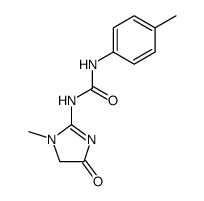 1-(1-methyl-4-oxo-4,5-dihydro-1H-imidazol-2-yl)-3-p-tolyl-urea结构式