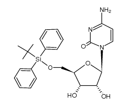 5'-O-(tert-butyldiphenylsilyl)cytidine结构式