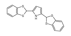 2,5-bis(1,3-benzodithiol-2-yl)pyrrole结构式