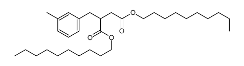 didecyl 2-[(3-methylphenyl)methyl]butanedioate Structure