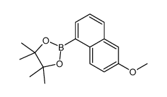 2-(6-methoxynaphthalen-1-yl)-4,4,5,5-tetramethyl-1,3,2-dioxaborolane Structure
