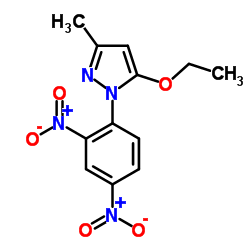 1-(2,4-Dinitrophenyl)-5-ethoxy-3-methyl-1H-pyrazole Structure