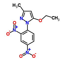 1-(2,4-Dinitrophenyl)-5-ethoxy-3-methyl-1H-pyrazole结构式