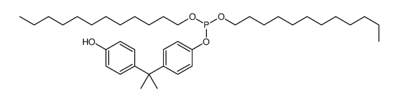 didodecyl 4-[1-(4-hydroxyphenyl)-1-methylethyl]phenyl phosphite structure