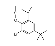 (2-bromo-4,6-ditert-butylphenoxy)-trimethylsilane结构式