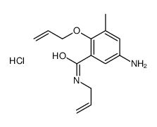 5-amino-3-methyl-2-prop-2-enoxy-N-prop-2-enylbenzamide,hydrochloride结构式