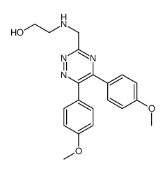 2-[[5,6-bis(4-methoxyphenyl)-1,2,4-triazin-3-yl]methylamino]ethanol Structure