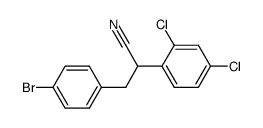 4-bromo-α-(2,4-dichlorophenyl)benzenepropanenitrile结构式