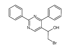 2-bromo-1-(2,4-diphenyl-pyrimidin-5-yl)-ethanol结构式