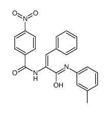 N-[3-(3-methylanilino)-3-oxo-1-phenylprop-1-en-2-yl]-4-nitrobenzamide结构式