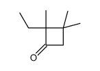 2-ethyl-2,3,3-trimethylcyclobutan-1-one Structure