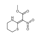 methyl 2-nitro-2-(1,3-thiazinan-2-ylidene)acetate结构式