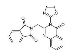 2-[[4-oxo-3-(1,3-thiazol-2-yl)quinazolin-2-yl]methyl]isoindole-1,3-dione结构式