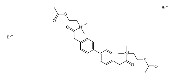 4,4'-Biphenylenebis(2-oxoethylenebis(2-acetylthioethyl)dimethylammonium) dibromide Structure