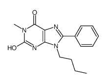 9-butyl-1-methyl-8-phenyl-3H-purine-2,6-dione Structure