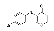 8-bromo-5-methylthiopyrano[3,2-b]indol-4-one Structure