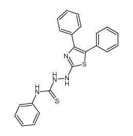 1-(4,5-diphenyl-thiazol-2-yl)-4-phenyl-thiosemicarbazide Structure