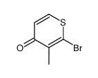 2-bromo-3-methylthiopyran-4-one结构式