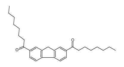 1-(7-octanoyl-9H-fluoren-2-yl)octan-1-one结构式