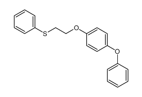 1-phenoxy-4-(2-phenylsulfanylethoxy)benzene结构式