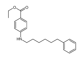 ethyl 4-(6-phenylhexylamino)benzoate结构式